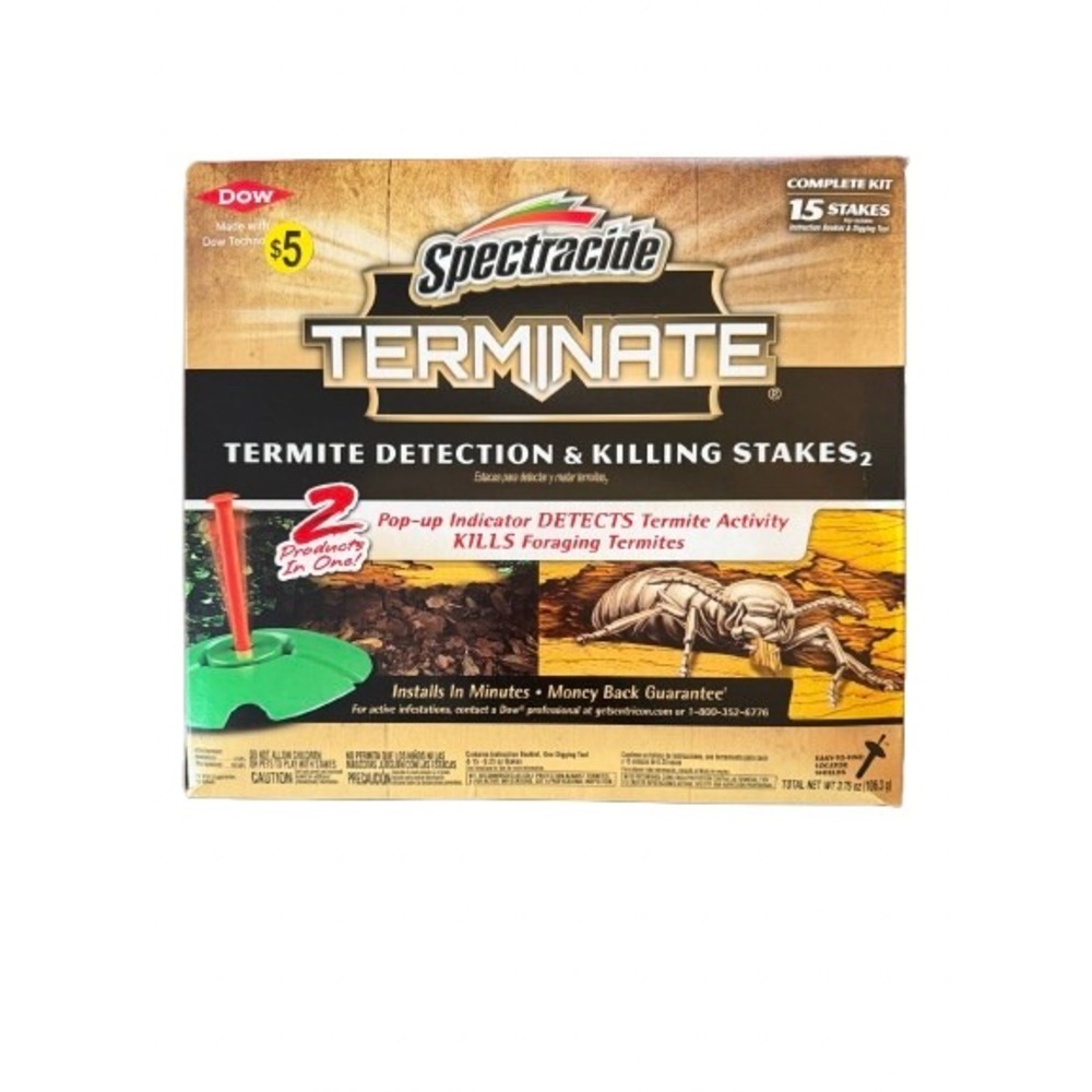 Spectracide Terminate Termite Detection & Killing Stakes 15 Count Complete Kit